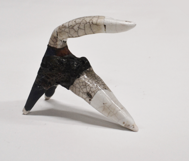 El otro "Amigo" (2017) 12.5 x 14 cm, Raku-fired Ceramic 