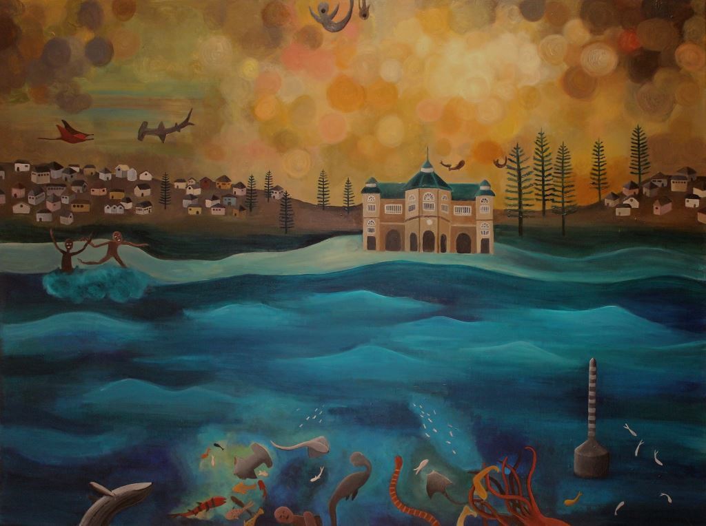 Cottesloe Beach, Perth, Western Australia (2015) Acrylic on Canvas 120cm x 90cm
