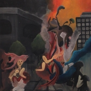 Untitled (2015) Acrylic on Canvas, 42 x 59 cm