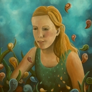 Paisley Fantasy (2015) Acrylic on Canvas, 81 x 65 cm