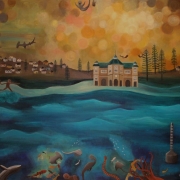 Cottesloe Beach, Perth, Western Australia (2015) Acrylic on Canvas 120cm x 90cm